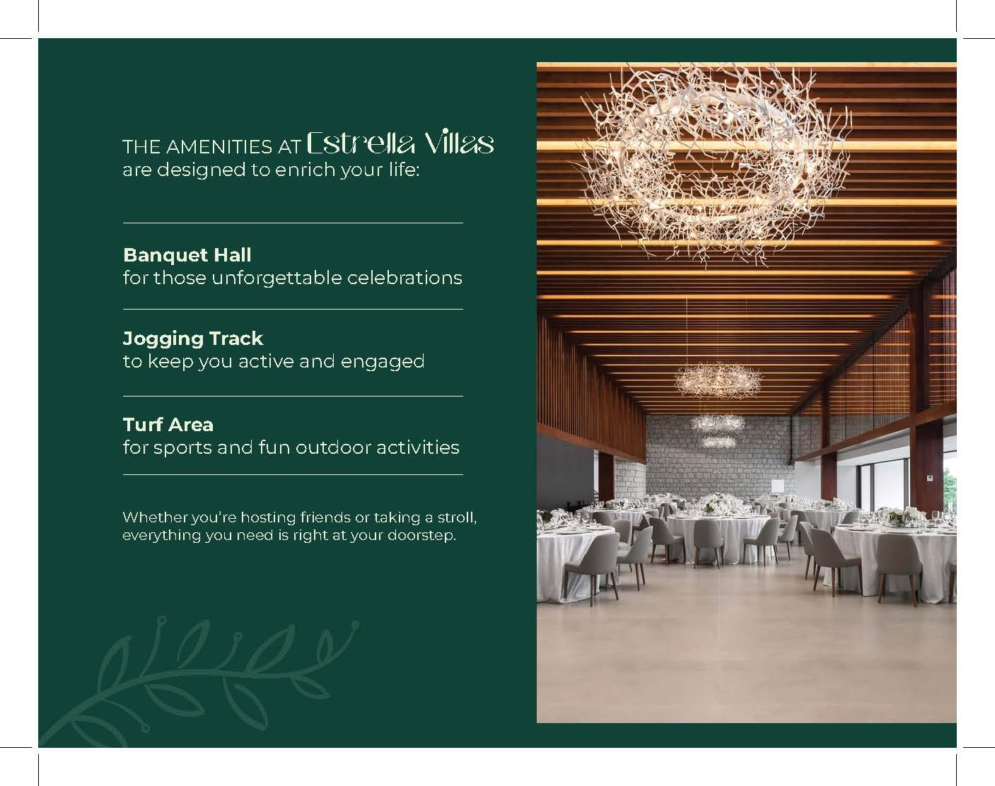 Banquet Hall at Estella Villas Uttan Gorai Bhayandar